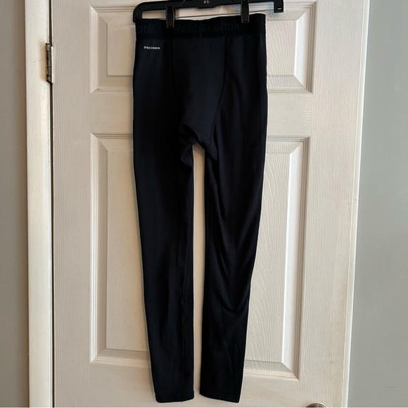 Reebok Men's black leggings bas layer Speedwick pants size Medium - Picture 5 of 7